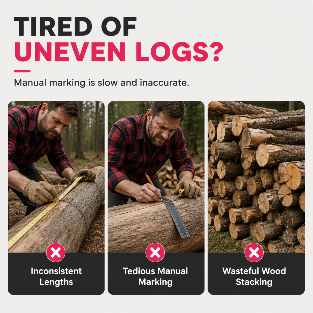 📢 49% OFF!! ⏰ Chainsaw Cutting Marker Tool – Wood Cutting Alignment Guide🔧