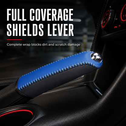 🚗 LIMITED-TIME 49% OFF! ✋ Universal Car Handbrake Protective Cover Sleeve – PU Leather, Anti-Slip, Interior Upgrade ✨