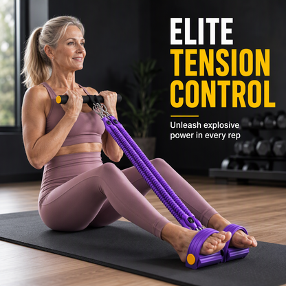 🧘Multifunctional Pedal Resistance Band Elastic Pull Rope for Abdominal Exercise Home Workout Yoga and Pilates Fitness for Men and Women