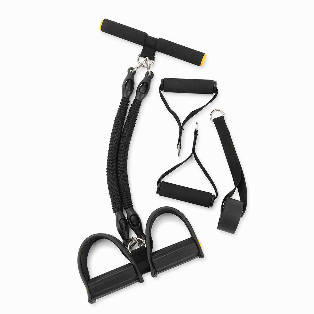 🧘Multifunctional Pedal Resistance Band Elastic Pull Rope for Abdominal Exercise Home Workout Yoga and Pilates Fitness for Men and Women