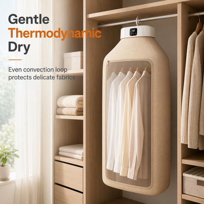 ♨👚Portable Foldable Clothes Dryer – Remote Control Mini Drying Machine for Travel & Home 🧺
