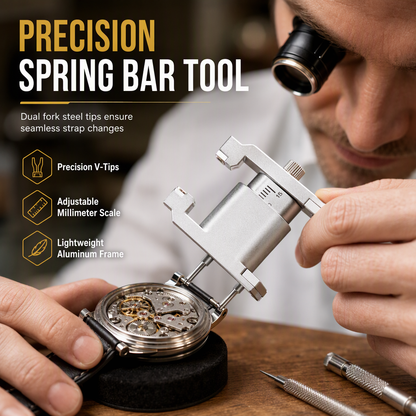 📢📢49% OFF !! ⏰Careluxpro Watch Repair Tool V Shaped Spring Bar Pliers and Tweezers Kit for Strap Removal