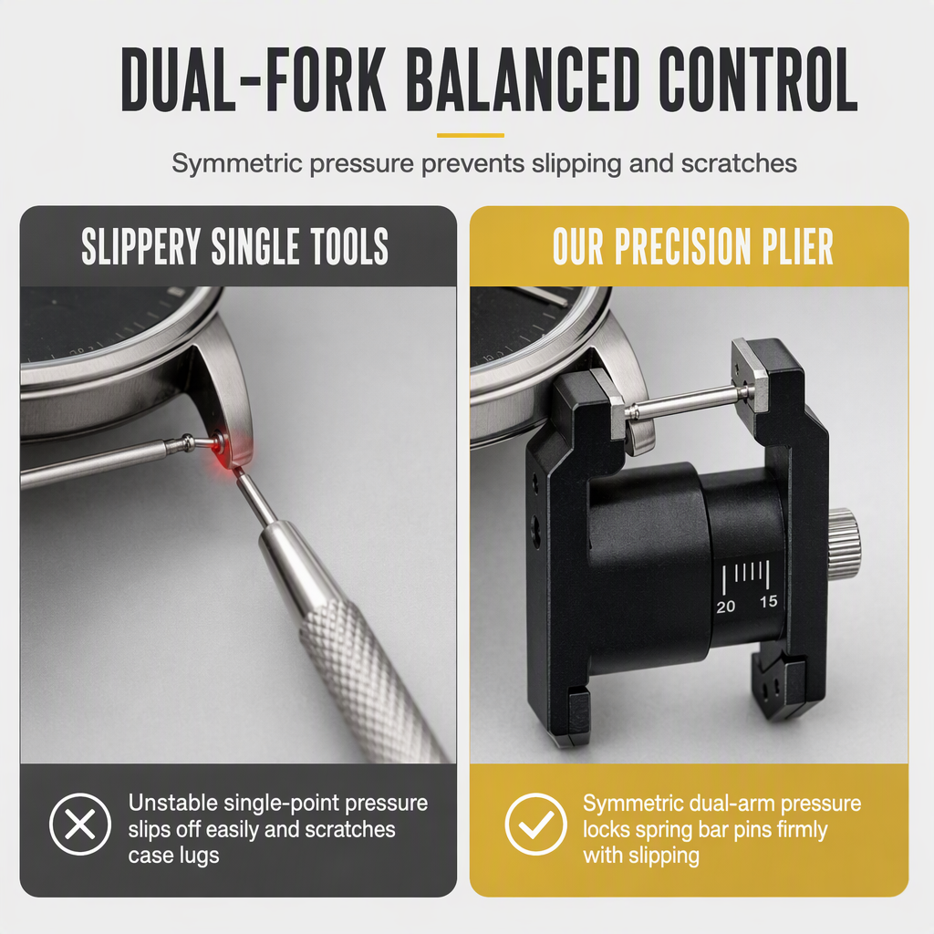 📢📢49% OFF !! ⏰Careluxpro Watch Repair Tool V Shaped Spring Bar Pliers and Tweezers Kit for Strap Removal