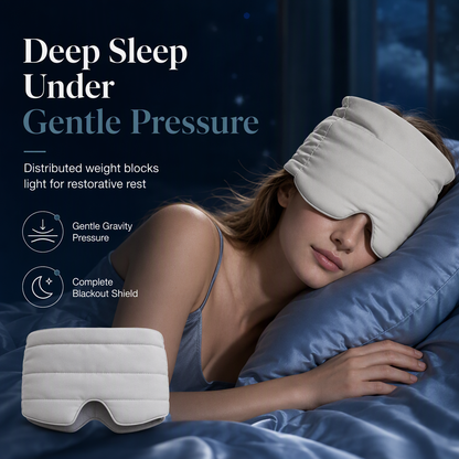📢📢49% OFF !! ⏰ Weighted Sleep Mask – 100% Blackout, Fall Asleep Faster & Wake Up Refreshed!