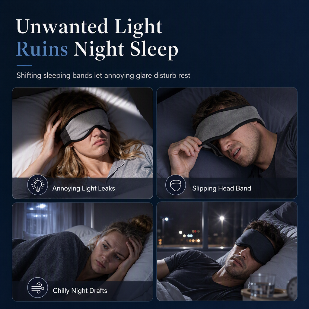 📢📢49% OFF !! ⏰ Weighted Sleep Mask – 100% Blackout, Fall Asleep Faster & Wake Up Refreshed!