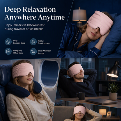 📢📢49% OFF !! ⏰ Weighted Sleep Mask – 100% Blackout, Fall Asleep Faster & Wake Up Refreshed!