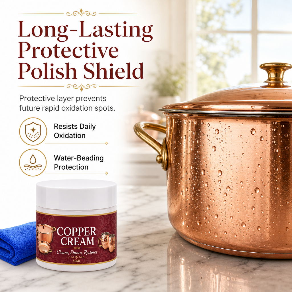 🏆HOT SALE 49% OFF🔥Copper Cleaning Paste 50ml with Towel Set for Copper Pots Cups and Kitchenware Polishing and Oxidation Removal Care