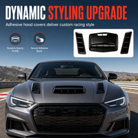 ✨ Car Hood Fake Air Vent Sticker – Shark Gill Style, Sport Look, No Drilling 🏎️