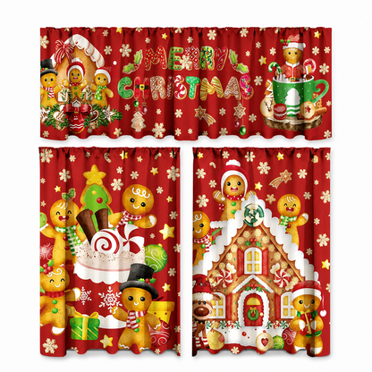 🎄 49% OFF! ✨ Christmas Holiday Kitchen Curtains & Valance Set – Vibrant High-Definition Festive Prints, Premium Soft-Draping Polyester, Double-Stitched Borders & Standard Rod Pocket – 13 Patterns Multiple Sizes 3-Piece Set Available ❄️