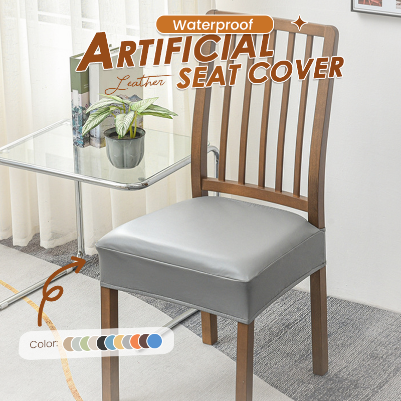 📢📢 49% OFF🪑  Waterproof Stretch PU Leather Dining Chair Seat Cover 💧