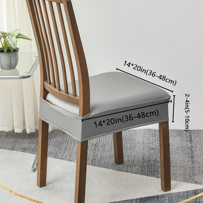 📢📢 49% OFF🪑  Waterproof Stretch PU Leather Dining Chair Seat Cover 💧
