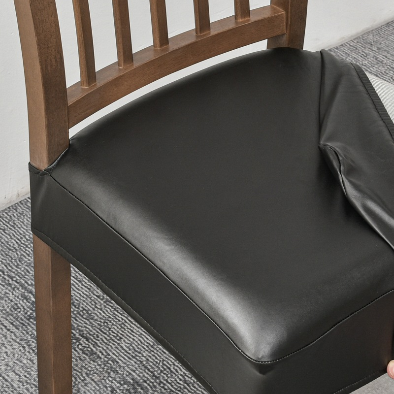 📢📢 49% OFF🪑  Waterproof Stretch PU Leather Dining Chair Seat Cover 💧