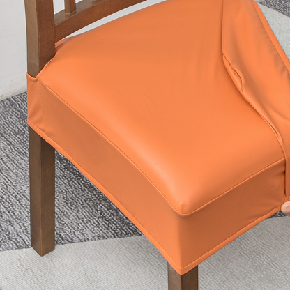 📢📢 49% OFF🪑  Waterproof Stretch PU Leather Dining Chair Seat Cover 💧