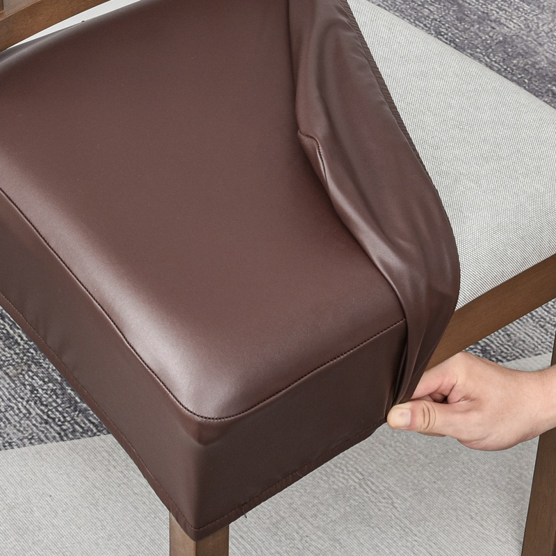 📢📢 49% OFF🪑  Waterproof Stretch PU Leather Dining Chair Seat Cover 💧