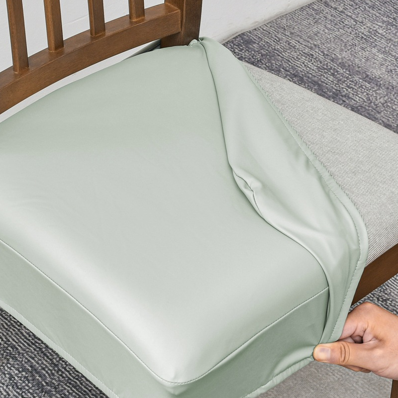 📢📢 49% OFF🪑  Waterproof Stretch PU Leather Dining Chair Seat Cover 💧