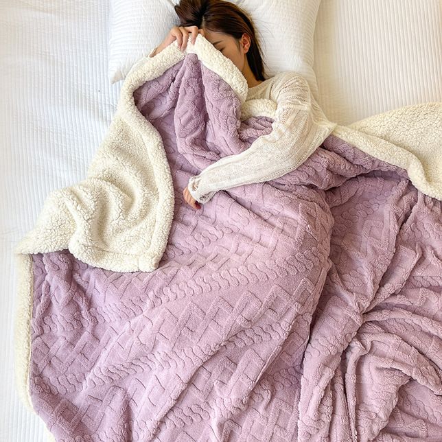 🔥49% OFF!!📢🧣 Thickened Imitation Cashmere Throw Blanket – Soft, Warm & Cosy for Sofa, Bed & Travel ✨