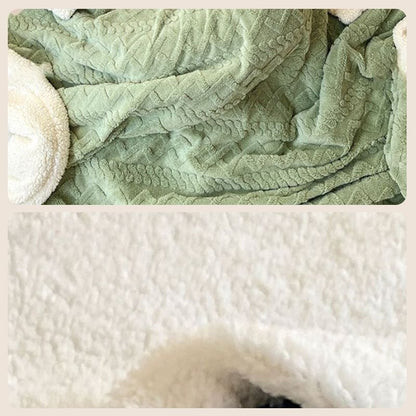 🔥49% OFF!!📢🧣 Thickened Imitation Cashmere Throw Blanket – Soft, Warm & Cosy for Sofa, Bed & Travel ✨