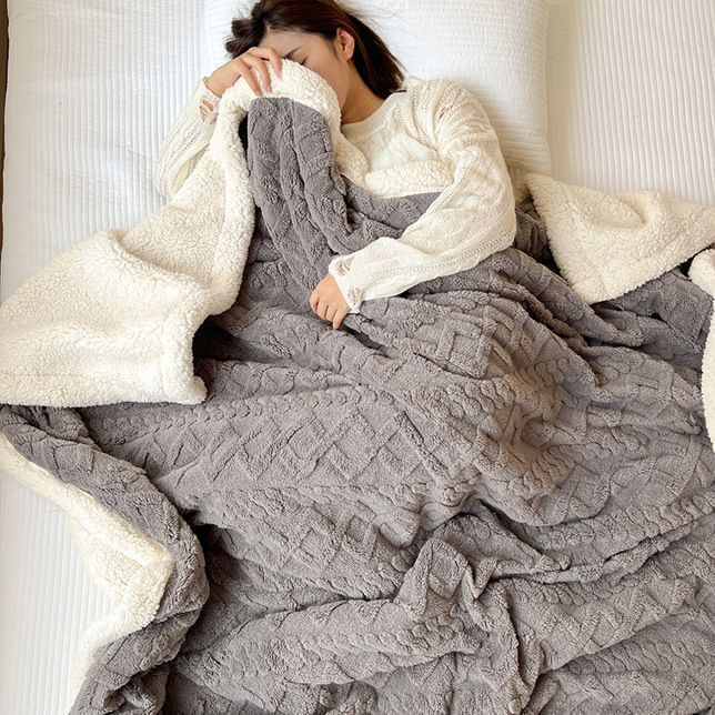 🔥49% OFF!!📢🧣 Thickened Imitation Cashmere Throw Blanket – Soft, Warm & Cosy for Sofa, Bed & Travel ✨