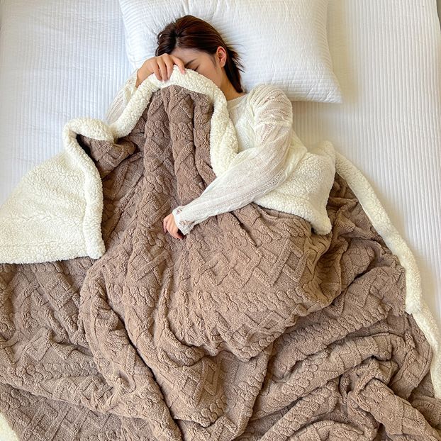 🔥49% OFF!!📢🧣 Thickened Imitation Cashmere Throw Blanket – Soft, Warm & Cosy for Sofa, Bed & Travel ✨