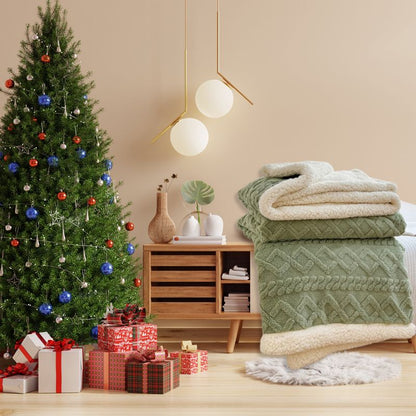 🔥49% OFF!!📢🧣 Thickened Imitation Cashmere Throw Blanket – Soft, Warm & Cosy for Sofa, Bed & Travel ✨