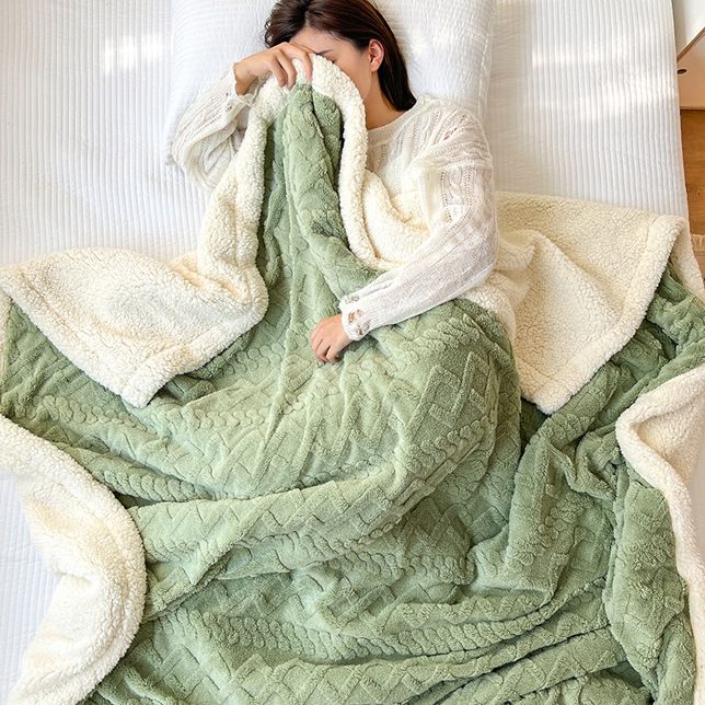🔥49% OFF!!📢🧣 Thickened Imitation Cashmere Throw Blanket – Soft, Warm & Cosy for Sofa, Bed & Travel ✨