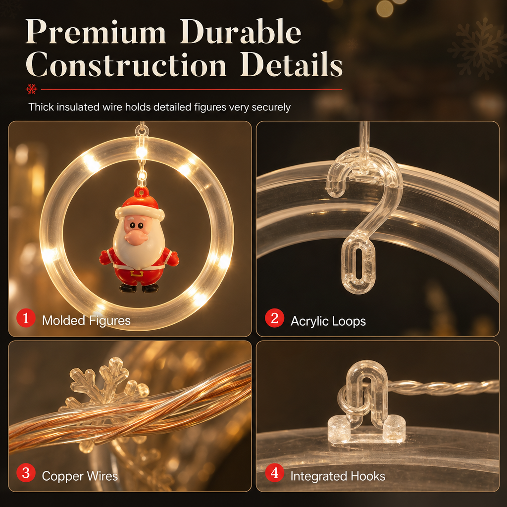 🎄 49% OFF! Christmas Curtain Lights – Remote Control & 8 Lighting Modes for Cozy Holiday Windows ✨🎁