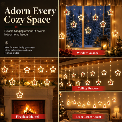 🎄 49% OFF! Christmas Curtain Lights – Remote Control & 8 Lighting Modes for Cozy Holiday Windows ✨🎁