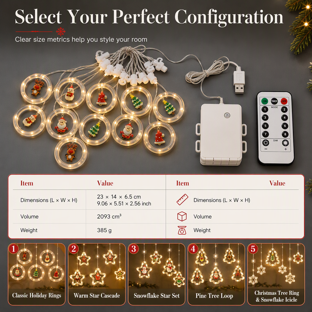 🎄 49% OFF! Christmas Curtain Lights – Remote Control & 8 Lighting Modes for Cozy Holiday Windows ✨🎁