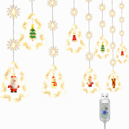 🎄 49% OFF! Christmas Curtain Lights – Remote Control & 8 Lighting Modes for Cozy Holiday Windows ✨🎁