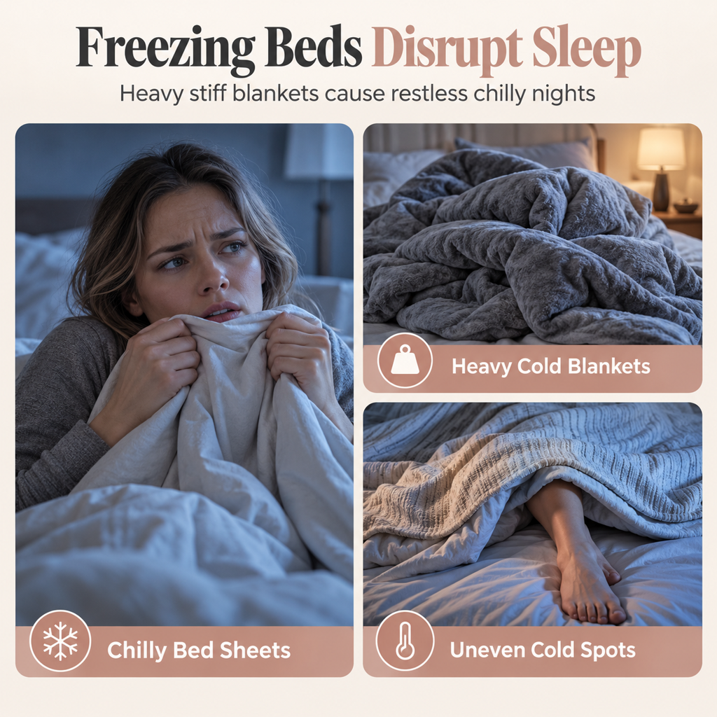 ⏳🔥LIMITED-TIME 49% OFF! ⏰Double-Sided Snowflake Velvet Winter Duvet: Thick, Warm, Stitched Grid, 3 Sizes❄️