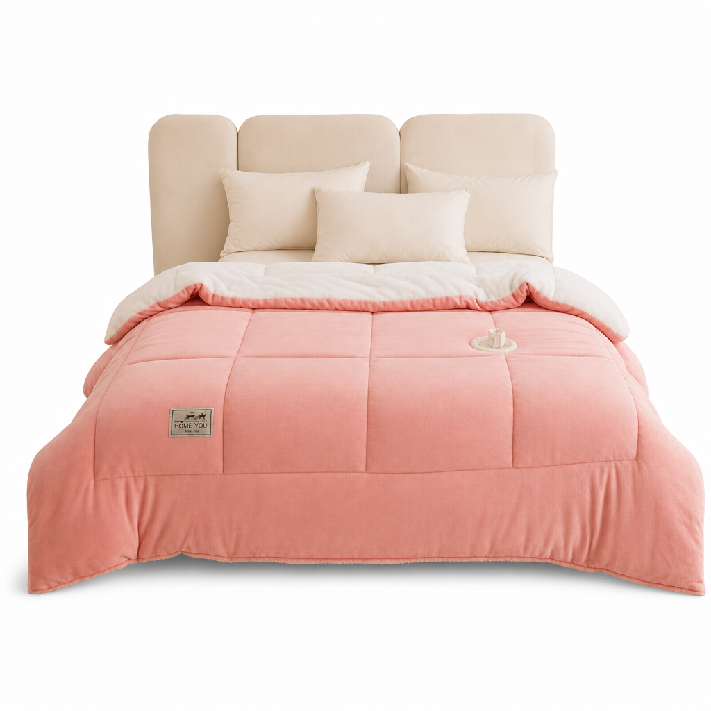 ⏳🔥LIMITED-TIME 49% OFF! ⏰Double-Sided Snowflake Velvet Winter Duvet: Thick, Warm, Stitched Grid, 3 Sizes❄️