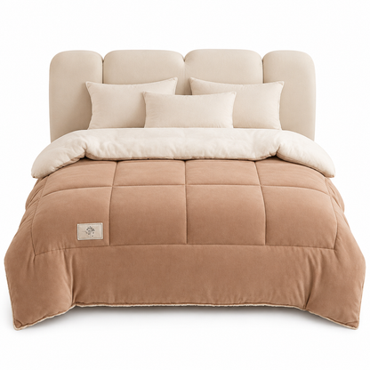 ⏳🔥LIMITED-TIME 49% OFF! ⏰Double-Sided Snowflake Velvet Winter Duvet: Thick, Warm, Stitched Grid, 3 Sizes❄️
