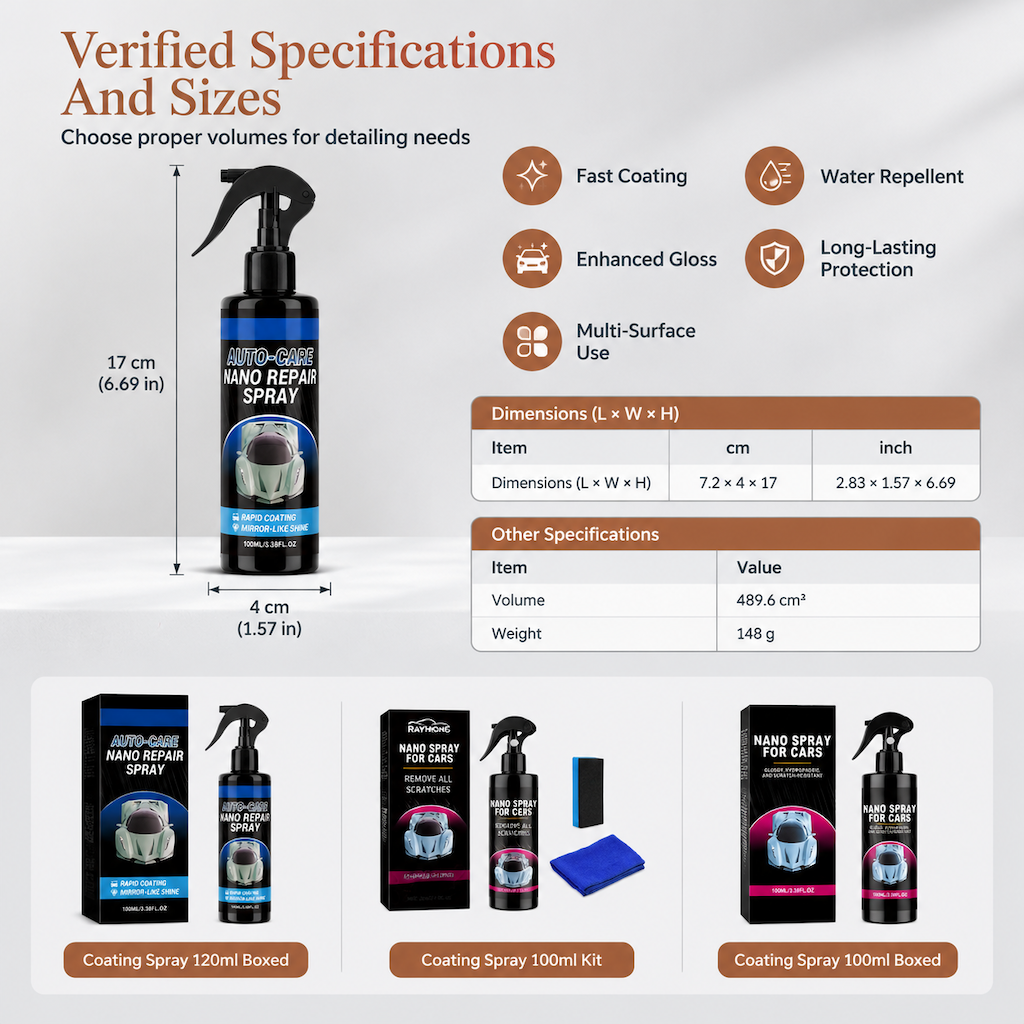 ✨49%OFF🚗Car Nano Repair Coating Spray for Automotive Scratch Repair Cleaning Polishing and Brightening