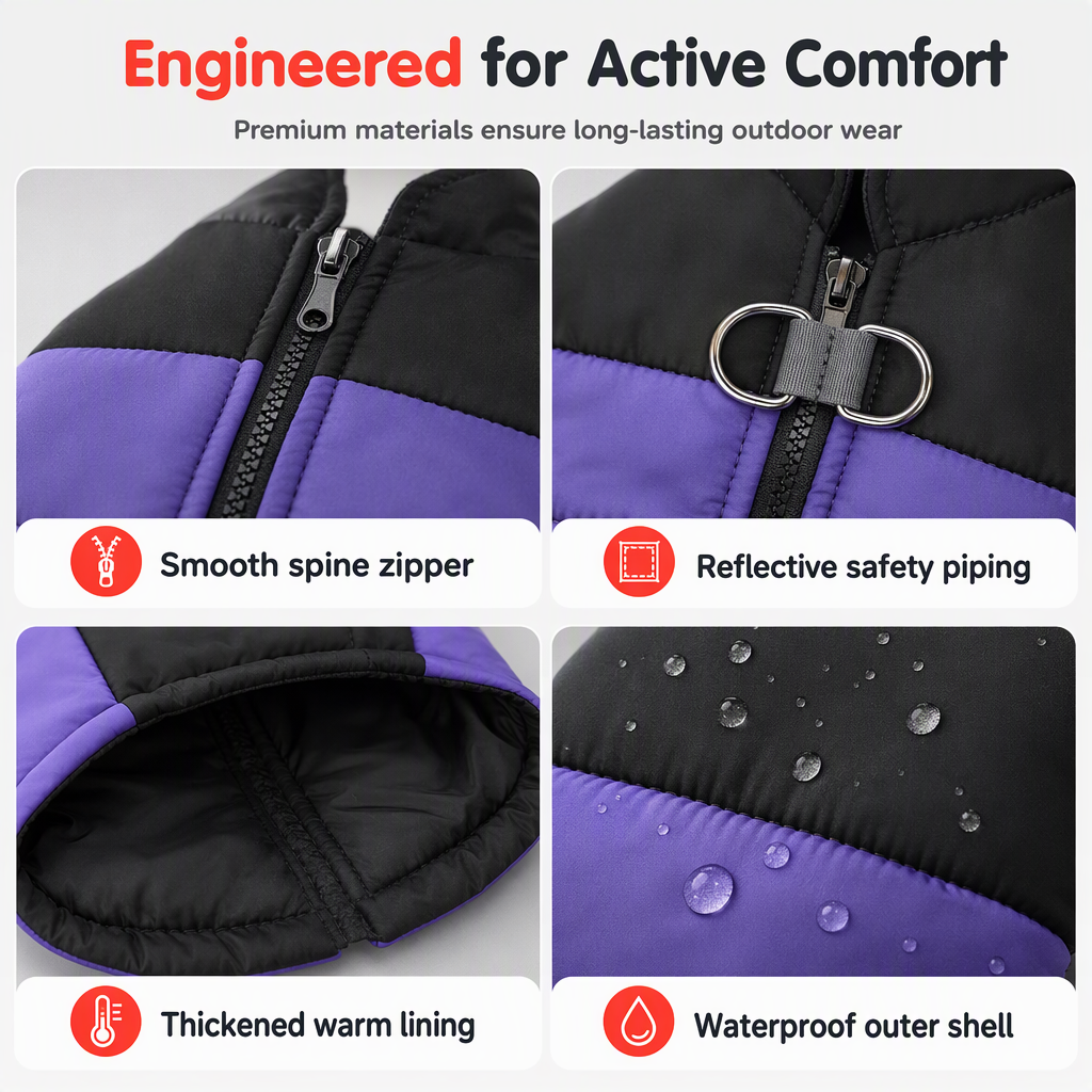 📢📢49% OFF !! ⏰Warm Dog for Autumn Winter Thickened Pet Coat Windproof Vest for Small Medium and Large Dogs