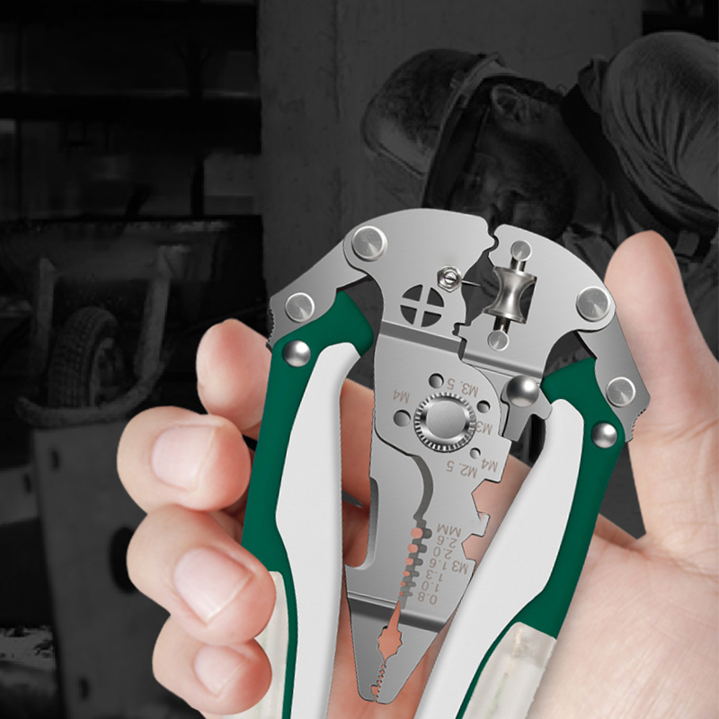 📢📢 49% OFF🔧Multifunction Foldable Wire Strippers with Voltage Tester