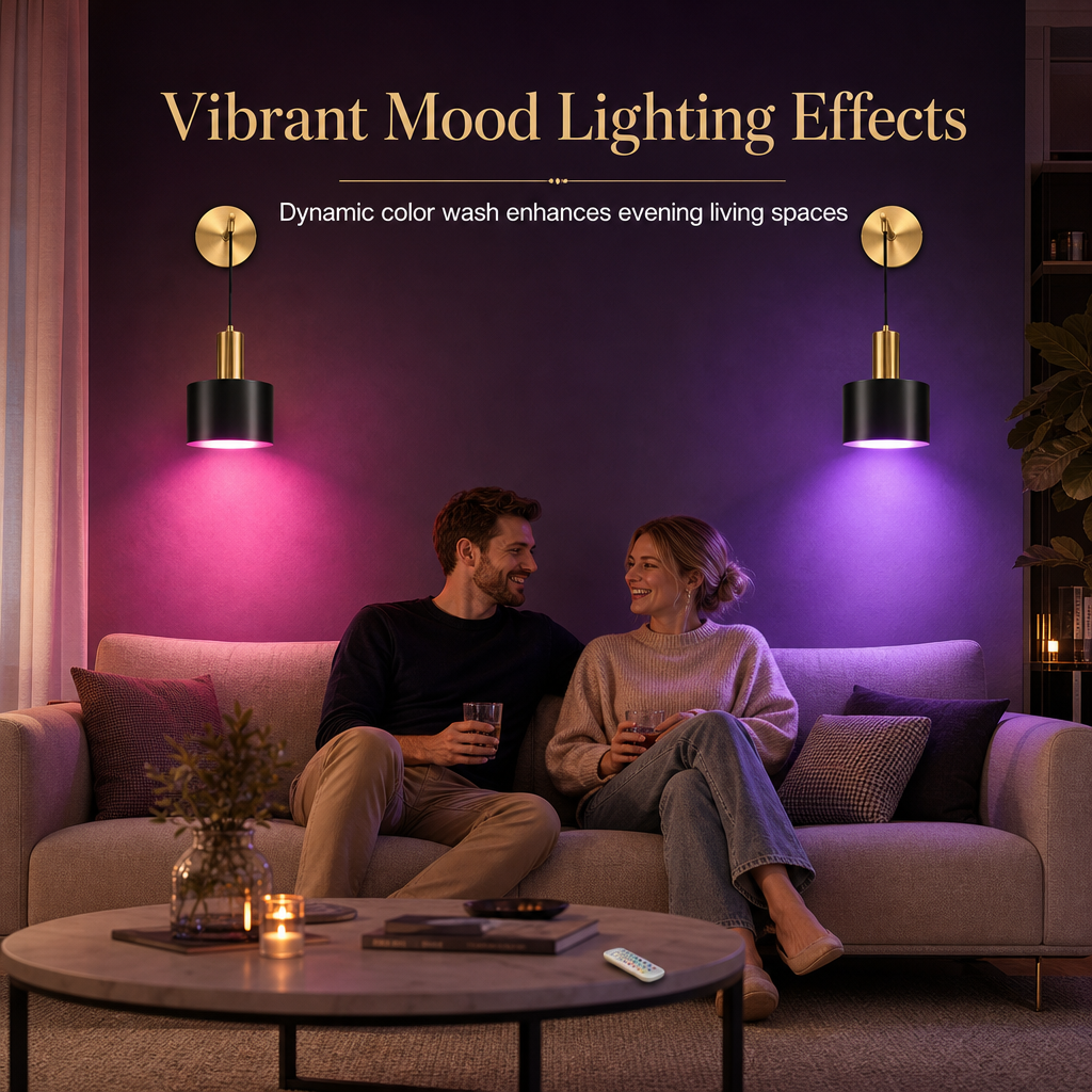 ✨49% OFF💡Battery Operated Wall Sconce Wall Mounted Dimmable Lamp with Remote Control for Bedroom Bedside and Living Room
