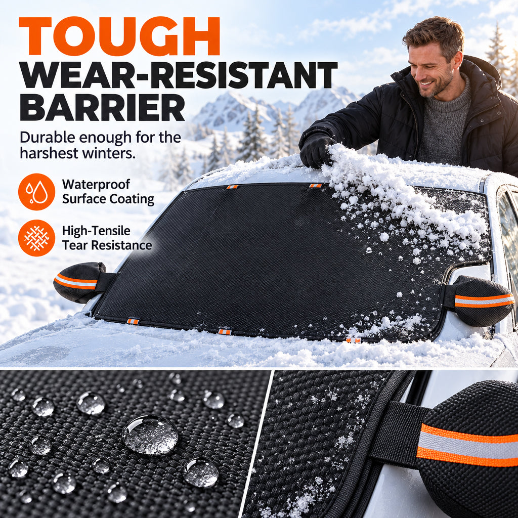 📢📢 49% OFF❄️All-Season Windshield Cover – Snow, Frost & Sun Protection