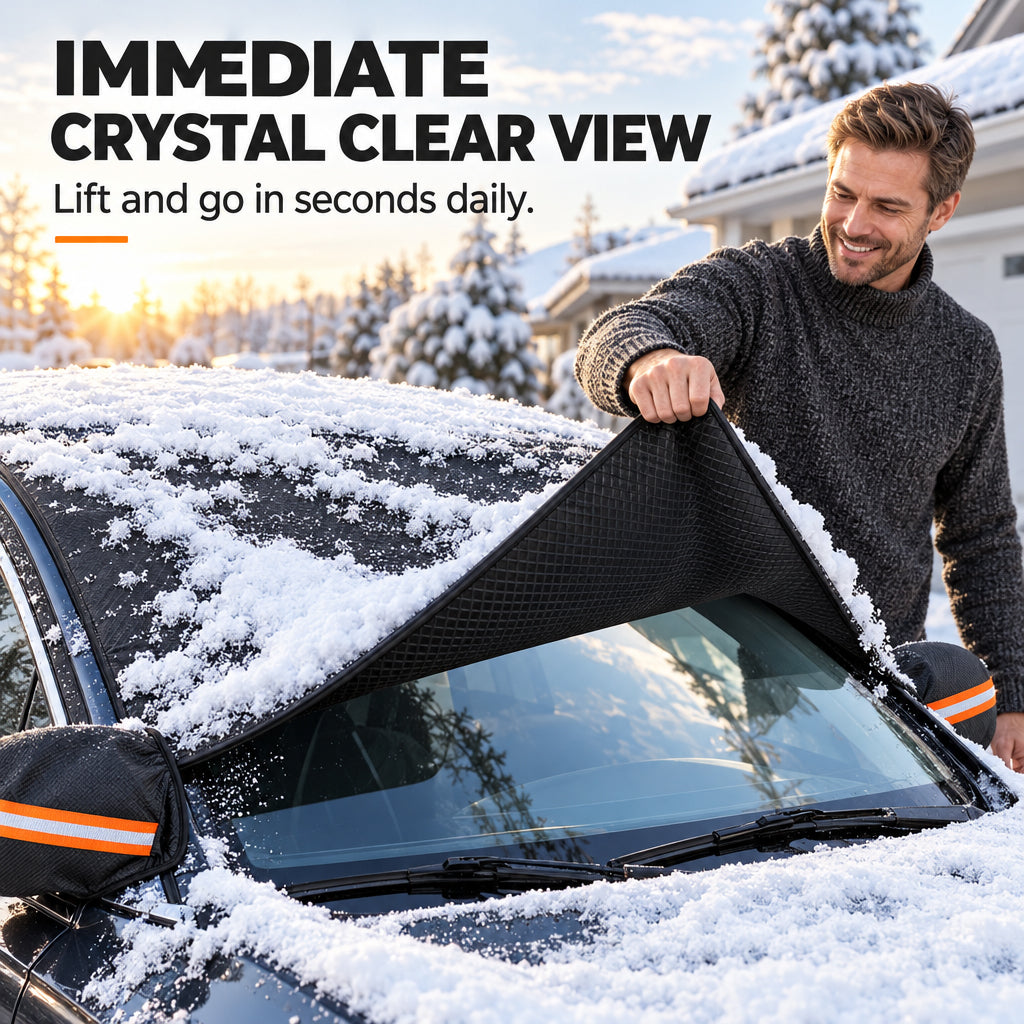 📢📢 49% OFF❄️All-Season Windshield Cover – Snow, Frost & Sun Protection