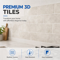 📢📢49% OFF🏡Premium Peel and Stick Backsplash Tiles for Kitchen and Bathroom