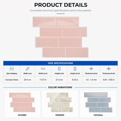 📢📢49% OFF🏡Premium Peel and Stick Backsplash Tiles for Kitchen and Bathroom