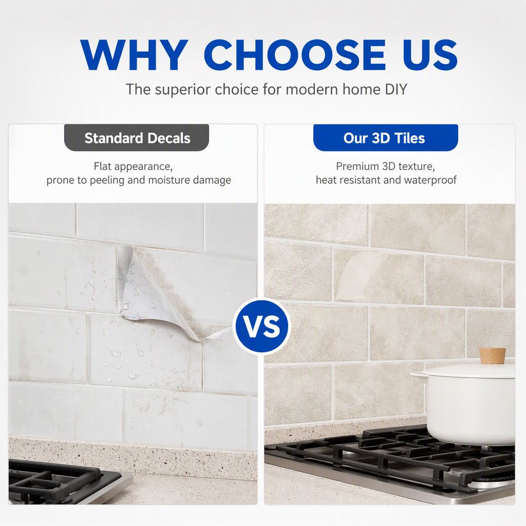 📢📢49% OFF🏡Premium Peel and Stick Backsplash Tiles for Kitchen and Bathroom