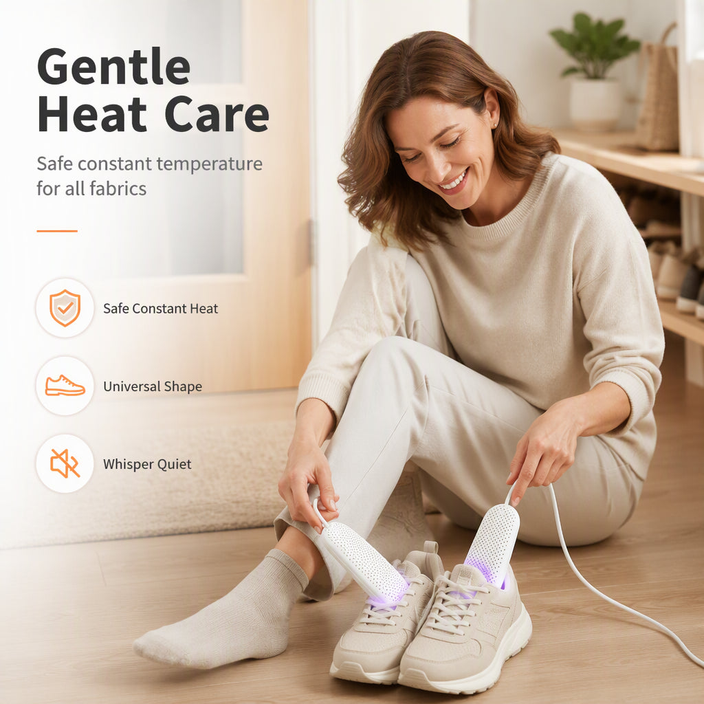 👟 49% Off Now ✨ Portable Shoe Dryer with UV Light & Timer — 360° Warm Air 💨