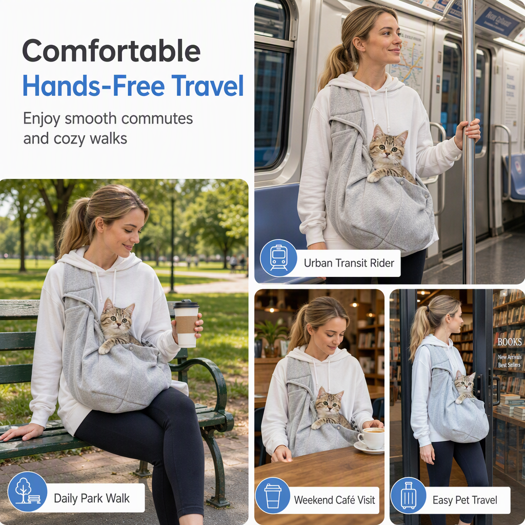 🐕49% OFF🐈Portable Breathable Pet Carrier Sling Bag Single Shoulder Crossbody Travel Bag for Cats and Small Dogs