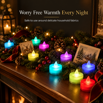 🏆49% OFF🕯️24 Pack LED Flameless Tea Light Candles