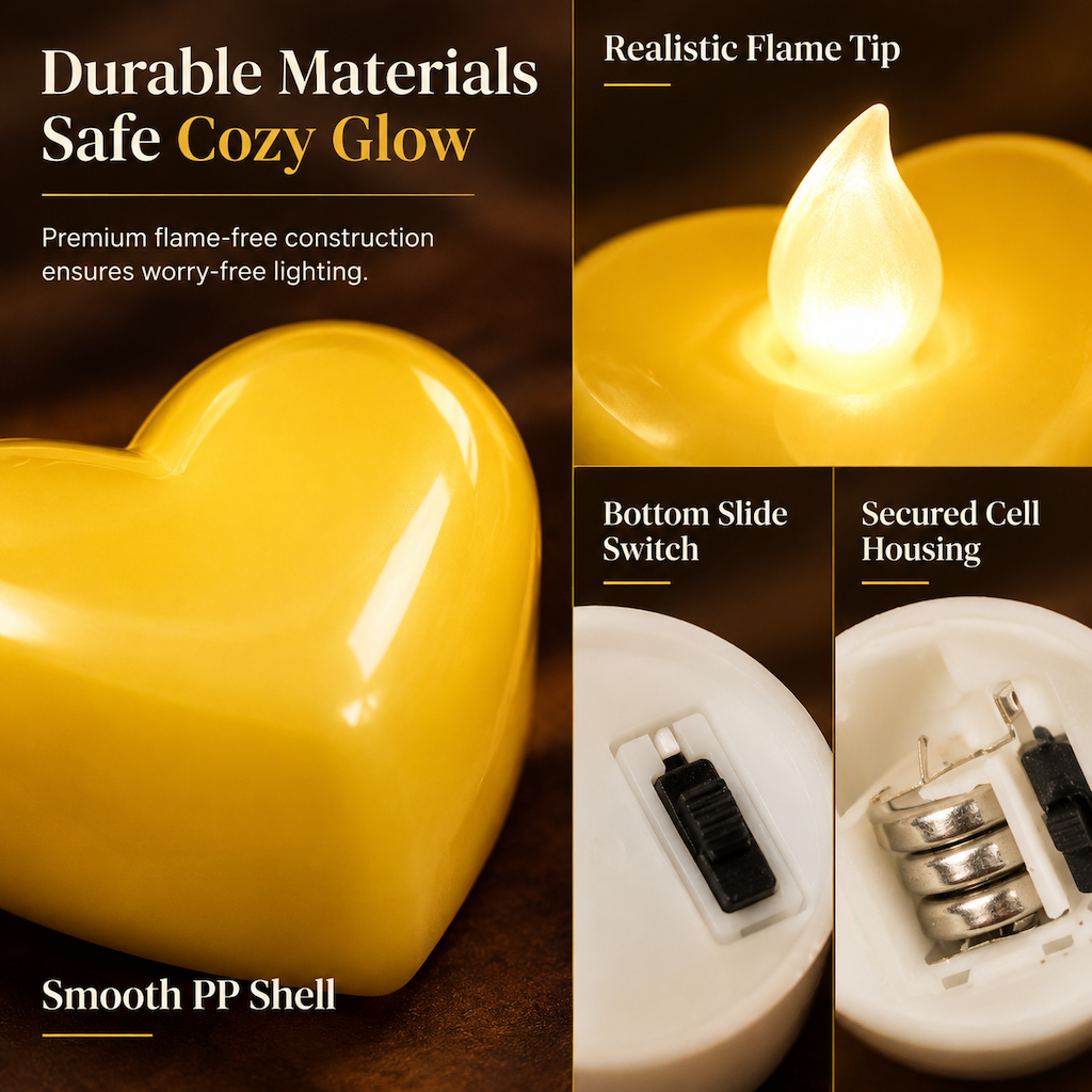 🏆49% OFF🕯️24 Pack LED Flameless Tea Light Candles