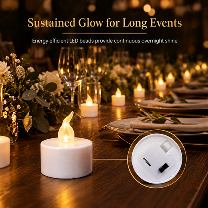 🏆49% OFF🕯️24 Pack LED Flameless Tea Light Candles