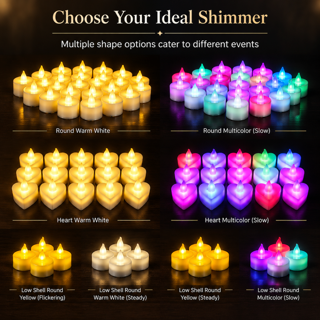 🏆49% OFF🕯️24 Pack LED Flameless Tea Light Candles