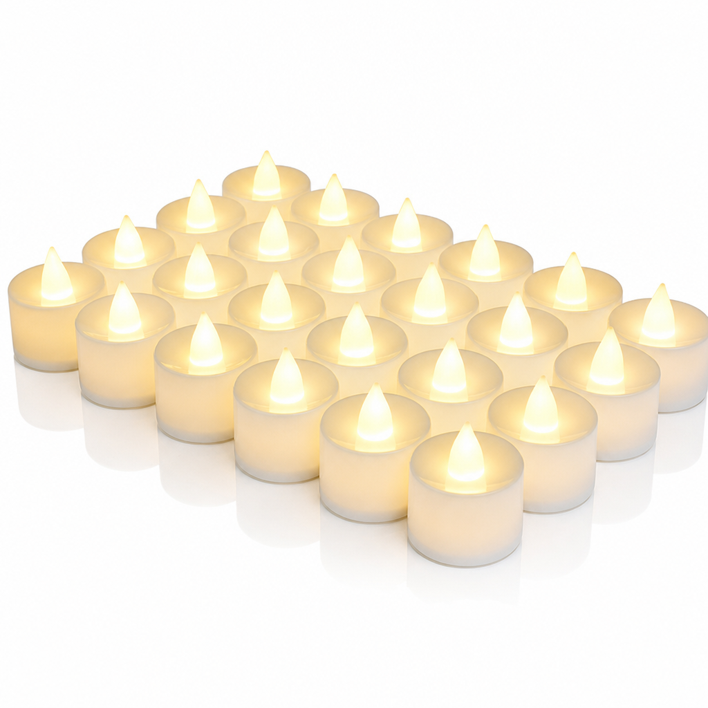 🏆49% OFF🕯️24 Pack LED Flameless Tea Light Candles