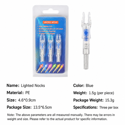 🏆LIMITED-TIME OFFER🏹Automatic LED Lighted Arrow Nock for 6.2mm Inner Diameter Arrow Shafts