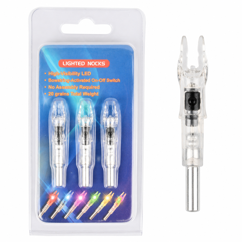 🏆LIMITED-TIME OFFER🏹Automatic LED Lighted Arrow Nock for 6.2mm Inner Diameter Arrow Shafts